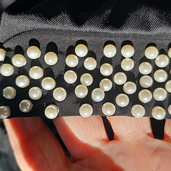 NIC AND‎ NASH, NWT, Black over lay. Pearl neck. Sleevless. WIMSIGOTH. Party - Picture 6 of 12